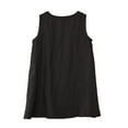 thumbnail image 3 of Amazhiyu Womens Linen V Neck Tunic Tank Tops Summer Casual Sleeveless Long Tank Shirts, 3 of 6
