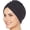 Black, variant on Beemo Women's Cancer Turban - Gathered Hair Wrap Hats for Adult Female - White