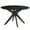 Black, variant on Pemberly Row Contemporary Scandinavian Round Dining Table in Walnut