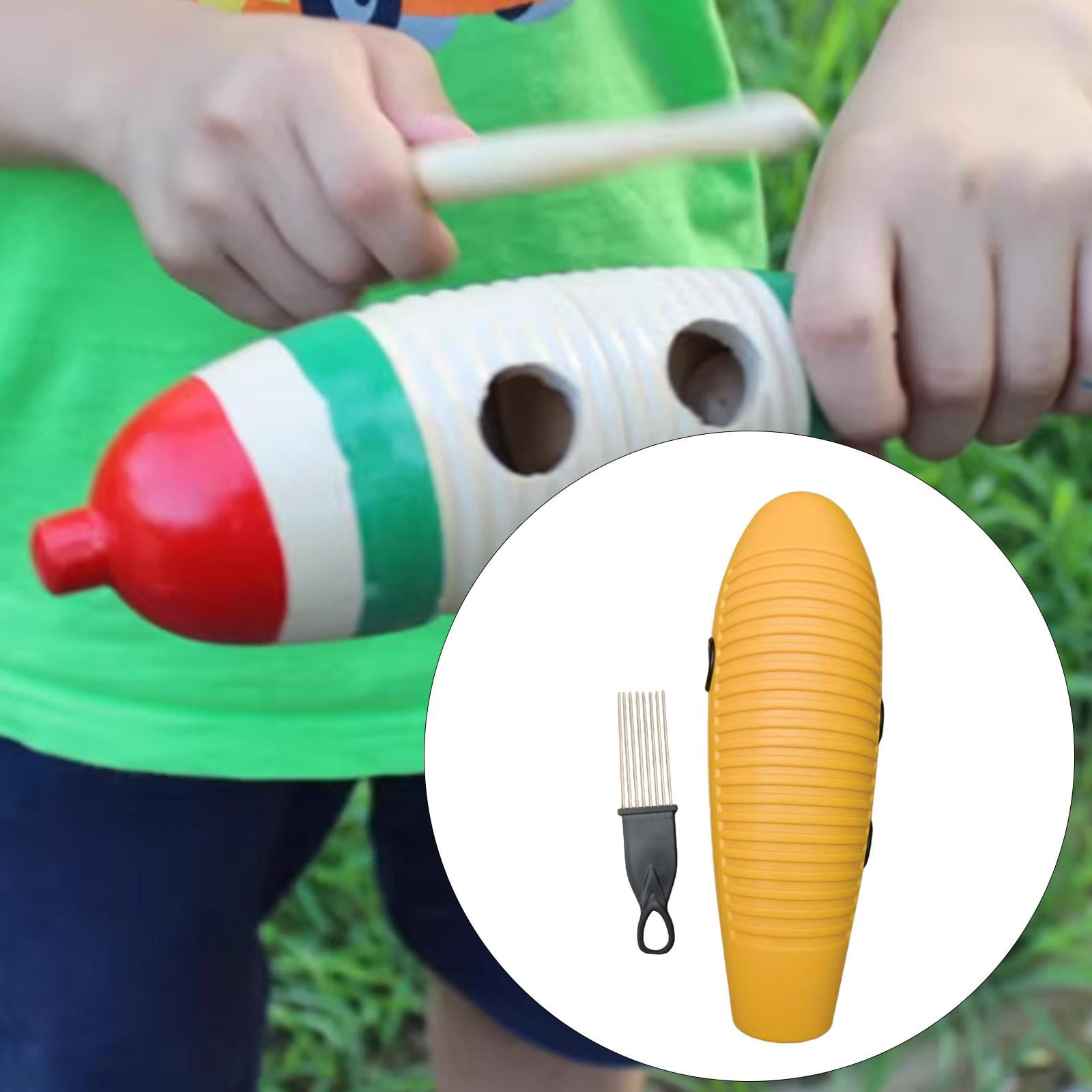 Guiro Instrument Percussion Instrument Musical Toy Fish Shaped Design for Preschool Early Learning for Boys Girls