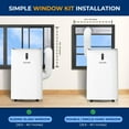 thumbnail image 5 of SereneLife Portable Air Conditioner, 14000 BTU (ASHRAE) SLPAC406W - White, 5 of 7