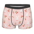 thumbnail image 4 of Goofa Rabbit And Cherry Printed Men's Boxer Briefs Underwear, Moisture-Wicking Underwear, Trunk,Soft and Breathable Cotton Underwear-X-Large, 4 of 9