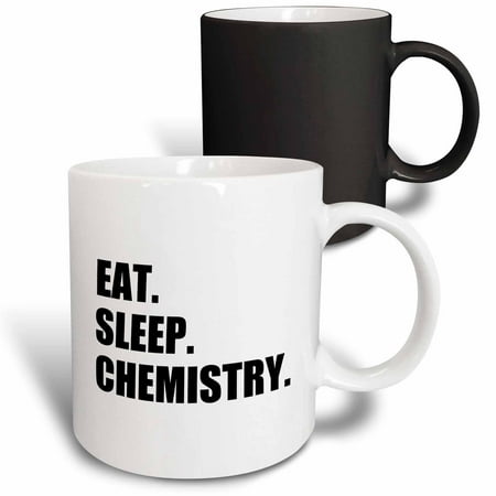

3dRose Eat Sleep Chemistry - passionate about science chemist student teacher Magic Transforming Mug 11oz