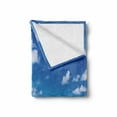 thumbnail image 2 of Ocean Soft Flannel Fleece Throw Blanket, Tropical Exotic Sandy Beach Caribbean Sea Bay Barbados Coastline Summertime, Cozy Plush for Indoor and Outdoor Use, 60" x 80", Blue Aqua Coconut, by Ambesonne, 2 of 6