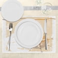 thumbnail image 3 of Ambesonne Compass Place Mats Set of 4, Nautical Ship Cool, Standard Size, Sand Brown Marigold, 3 of 6
