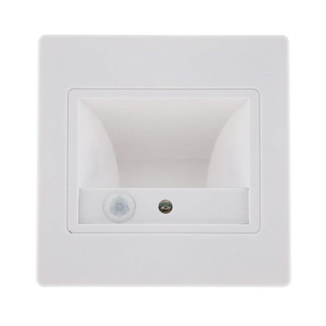 Lámpara De Pared Empotrada LED Blanca De 1,5 W Para Exteriores Lámpara De Escalera De Inducción-blanco Frío Sunnimix Empotrado en la pared del LED