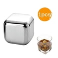 thumbnail image 1 of Billuyoard Cubos de hielo de acero inoxidable Piedras de enfriamiento reutilizables Whisky Wine Keep Cold Drink Kits de equipo de elaboración de vino No.1 Billuyoard HA024613-01, 1 of 6