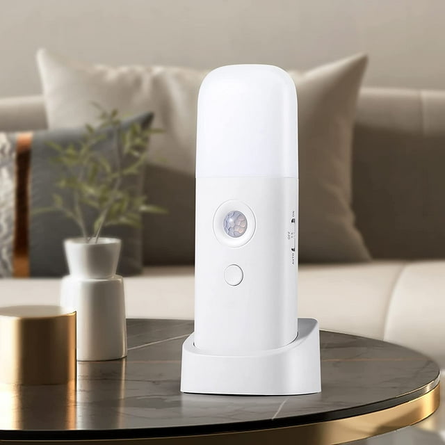 Xianyou-Wreeel Veilleuses à Capteur de Mouvement Intérieures, Veilleuse Rechargeable à Piles, Veilleuse Portable avec Luminosité Réglable Lampe de Table Activée pour Enfants, Adultes, Chambre, Salle de Bain