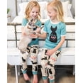 thumbnail image 4 of LazyOne Short-Sleeve PJ Sets for Girls and Boys, Cat Nap, Funny Animal Kids' Pajama Sets, 4 of 6