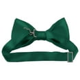 thumbnail image 2 of Solid Teal Green Men's Pre-Tied Bow Tie, 2 of 6