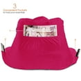 thumbnail image 5 of Reading Pillow, Petite Back Pillow, Backrest Pillows for Bed with Arms, Shredded Memory Foam Back Pillows for Sitting in Bed, Small Back Support Pillow for Kids & Teens, Hot Pink, 5 of 6