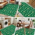 thumbnail image 6 of St. Patrick's Day Washable Area Rug&nbsp;3x5ft Shiny Green Yellow Lucky Shamrocks Plant Green Soft Rectangle&nbsp;Rugs for Living Room, Non Slip Carpet for Bedroom&nbsp;Entryway Dining Room, 6 of 9