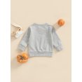 thumbnail image 4 of Douhoow Infant Sweatshirt Baby Boys Girls Casual Long Sleeve Letter Print Round Neck Pullover Tops, 4 of 8