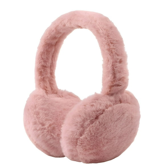 TELOLY Fluffy Ear Muff for Women Plush Foldable Earmuffs Kids Winter Earmuffs Girls Boys Cold Weather Ear Warmer