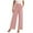 Pink, variant on HNMKIU Women Casual Wide Leg Pants Stylish Work Trousers for Everyday and Business High Waisted Flowy Dress Bottoms for All Occasions