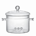 thumbnail image 5 of 1900ml High Borosilicate Glass Cooking Pot with Double Handles - Induction Cooker Compatible, Thickened Heat-Resistant Transparent Design for Home Use, Ideal for Soup, & Simmering (Case of 27), 5 of 5