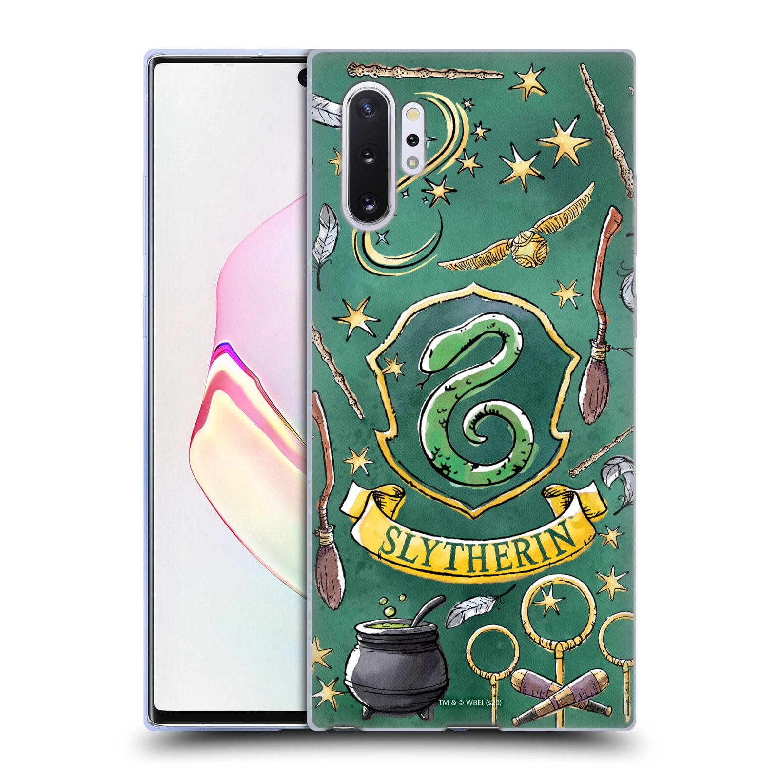 Head Case Designs Licenza Ufficiale Harry Potter Slytherin Deathly Hallows XVIII Custodia in Gel [Protezione di Grado Militare] Compatibile con Samsung Galaxy A13 5G (2021