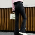 thumbnail image 4 of Flare Jeans for Girls Fashion High Waisted Bell Bottom Denim Pants Trousers with Pockets Size 4-13, 4 of 4