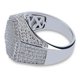 thumbnail image 5 of Anillos geométricos de moda para hombres, color cobre, oro, plata, helado, brillante, micro pavé, anillo de circonita cúbica, dijes de hip hop, joyería, 9, oro, 5 of 5