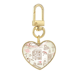 thumbnail image 1 of I Love London Gran Bretaña, Big Ben bus Llavero de metal en forma de corazón dorado, 1 of 3