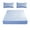 Light Blue, variant on Black 3-Piece Bedding Set: Fitted Sheet And 2 Pillowcases, Stretch Fabric With Pocket Design, Stays Secure, Machine Washable