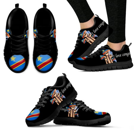 

Congo Flag Print Spring Summer Comfort Flats Shoes Women Sneakers Blue Footwear Casual Zapatillas Chaussure Femme