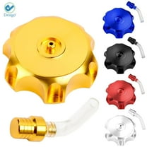 Deago Fuel Gas Cap Cover Air Vent Tube Breather Pipe DirtBike Off Road ATV Motorcycle (Gold)