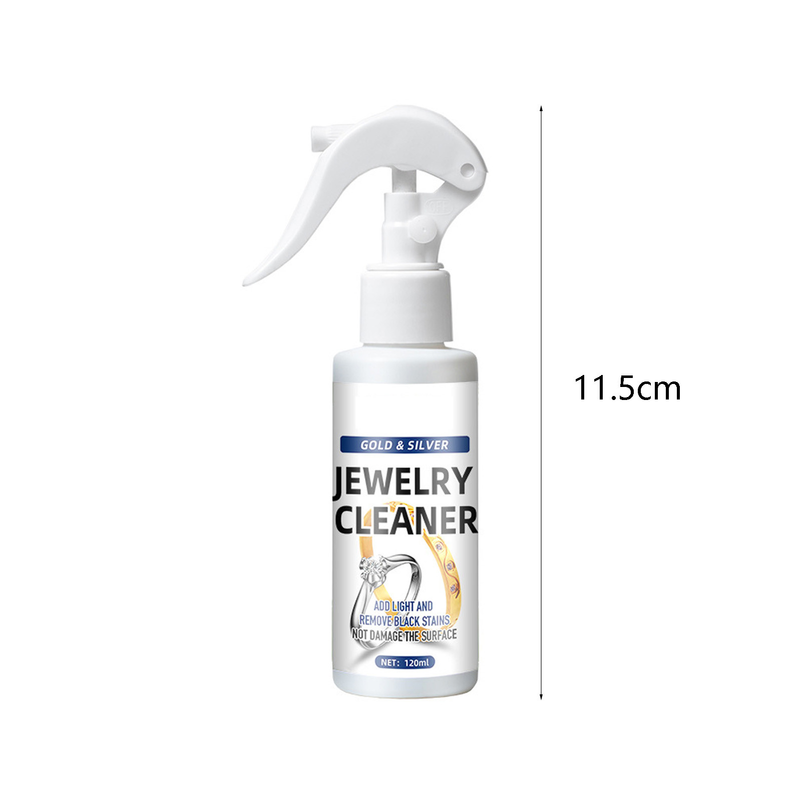 Cadorn 120ml Jewelry Cleaner Spray - Gentle Cleaning for Copper, Brass, Gold, Diamond & Watch Dials - Rust & Stain Removal, Surface - Safe Maintenance