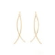 thumbnail image 1 of Modernos Aretes De Oro Laminado 14K Largos Colgantes Dama dorado Unitalla, 1 of 6