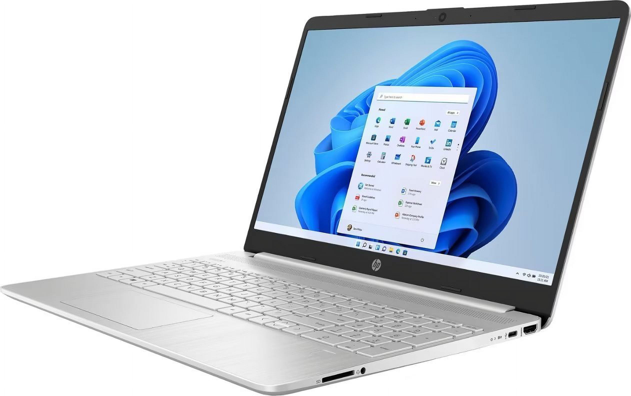 HP 15.6" FHD Touchscreen Laptop, Intel Core i7 1255U, 16GB RAM, 512GB PCIe SSD, Intel Iris Xe Graphics, Windows 11 Home in S Mode, Silver, 20 in 1 Multifunctional Brush