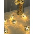 thumbnail image 4 of 1pc Party Decoration Led Mirror Disco Ball String Light, Mosaic Ball, Party Atmosphere Creation Prop, 4 of 5
