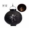 thumbnail image 1 of 12 PCS Linterna de Papel de Calabaza de Halloween Jack Lantern, para Fiesta de Halloween Bodas Jardín Dormitorio Bar Decoración Interior Exterior 20 * 22 cm Esqueleto Rojo Verde, 1 of 5