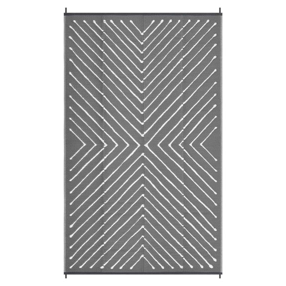 Reversible Outdoor Patio Rug 5x8 ft or 6x9 ft Waterproof Plastic Straw Mat UV Protected Easy Clean Collapsible for RV Camping Deck Balcony – Multiple Colors Available