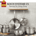thumbnail image 4 of Koch Systeme CS 10 PCS Stainless Steel Cookware Set, Pots and Pans Set for Professional Cooking, Induction Compatible, Oven & Dishwasher Safe, 4 of 8