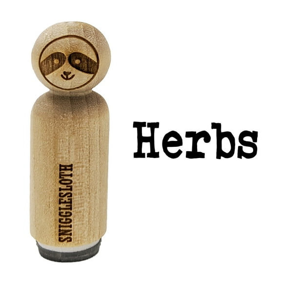Herbs Gardening Fun Text Rubber Stamp for Scrapbooking Crafting Stamping - Mini 1/2 Inch