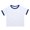 Brick Red, variant on Ruyang Boys Ringer T-Shirt Soft Cotton Blend Retro Athletic Tee Girls Vintage Contrast Trim Sports Top School Preppy Summer Tshirts