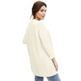 thumbnail image 2 of Ellos Women's Plus Size Open Front Waffle Cardigan Oversized Long Lightweight Sweater, 2 of 4