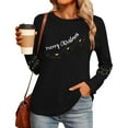 thumbnail image 6 of Womens Long Sleeve Merry Christmas T-Shirts Casual Merry and Graphic Tee Christmas Tree Tops, 6 of 7
