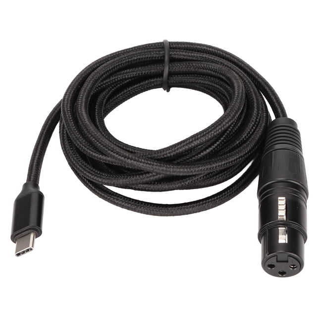Conector USB Cto XLR, USB C a XLR XL Rto USBC Cable de micrófono Línea de grabación Diseño aerodinámico