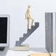 thumbnail image 3 of Figura abstracto Subir Escaleras Escultura Estatuilla Moderna Estatua Escritorio Decoración Obra De, 3 of 7
