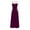 Hot Pink, variant on Ahuyic Printed Solid Color Plus Size Dress For Women, Summer Womens' Sleeveless Tank Long Maxi Dresses,Women's Wedding Guest Dress Sling Straps Backless Boat Neck Ankle-Length Skirt