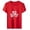 Red, variant on Fesfesfes Womens Tops Fashion Women Casual Printing Pullover Short Sleeve T-Shirt Tops Blouse Shirts for Women 14(XXXL)