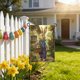 thumbnail image 3 of Decoraciones Del Porche Delantero Bandera Del Jardín de Pascua Al Aire Libre con Patrones Temáticos de Pascua para Patios Delanteros Porches Y Celebraciones de Vacaciones Familiares Decoraciones de Pa, 3 of 6