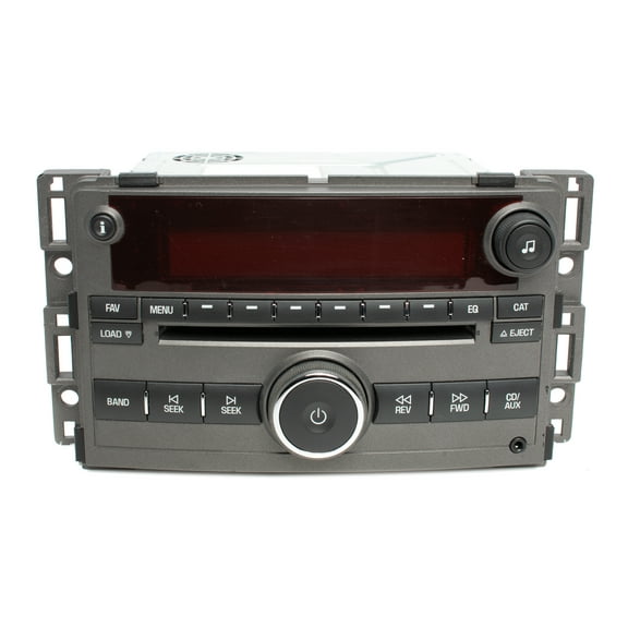 Restored Saturn 2007-08 Aura OEM AMFM CD Changer mp3 Radio With Auxiliary Input 15948189 (Refurbished)