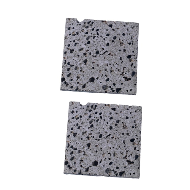 2 accesorios para fotos, adornos de , bandeja de almacenamiento , accesorios cuadrado gris Baoblaze Piedra Agujeros Naturales