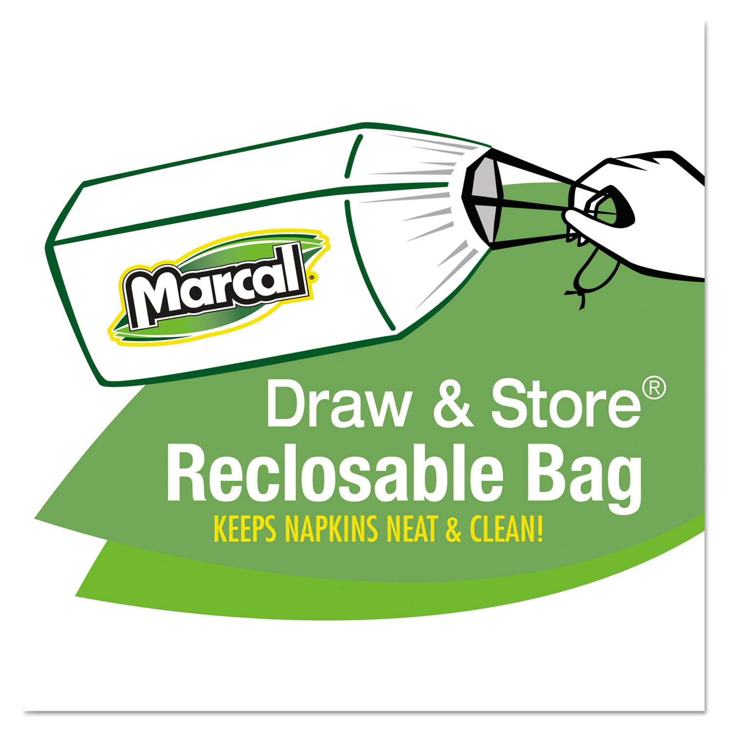 Marcal 100% Recycled Luncheon Napkins, 2400-Count photo 6