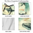 thumbnail image 4 of luoweisi Men's Beach Shorts Quick Dry Swim Trunks with Mesh Lining Whale L, 4 of 5
