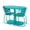 Teal+Iron, variant on 3 Piece Outdoor Bistro Set Oval Table With Iron Frame Curved Chairs Open Slat Seating Matte Finish For Patio Backyard