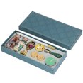 thumbnail image 2 of Wax Stamp Kit Clear Engraving Removable Handle Fine Ceraceous Exquisite Workmanship Stamp Wax FurnaceSP272 Antique Gold Amaranth Rhinestone Handle, 2 of 14