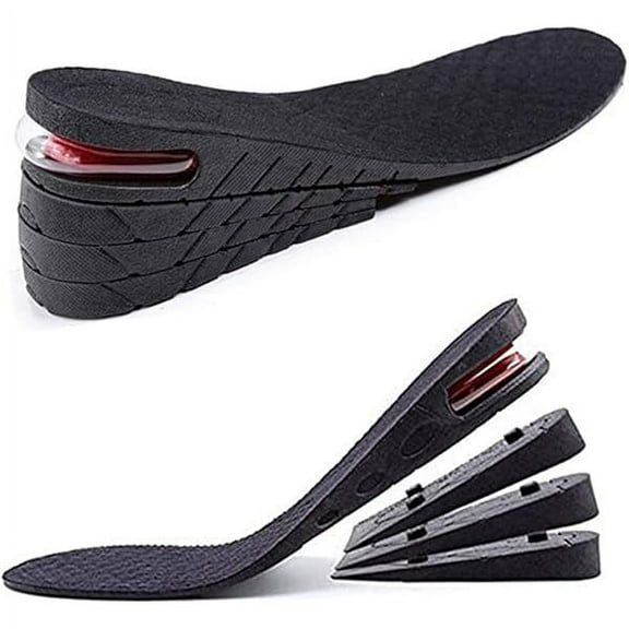 mjw001 Height Increase Insoles Air Taller Cushion Shoes Insoles 4-Layer Heel Insert for Men